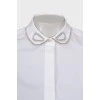 White shirt with a decorated collar