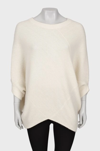 White patterned sweater