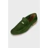 Men's green loafers