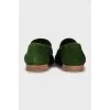 Men's green loafers