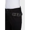 Black jeans with waistband