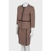 Tweed suit with skirt