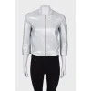 Silver cropped jacket