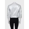 Silver cropped jacket