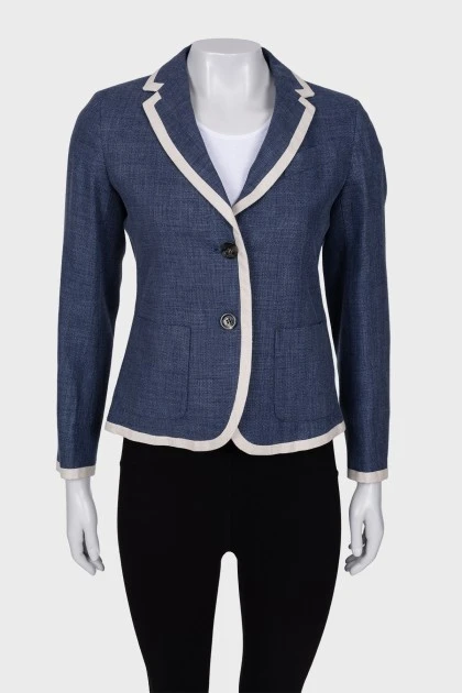 Blue jacket with buttons