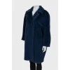 Blue wool coat