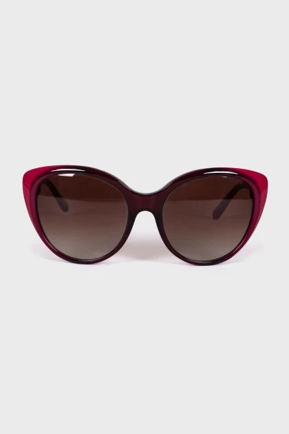 Burgundy sunglasses