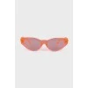 Orange translucent sunglasses