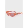 Orange translucent sunglasses