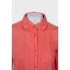 Pink lantern sleeve shirt