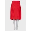 Red loose fitting skirt