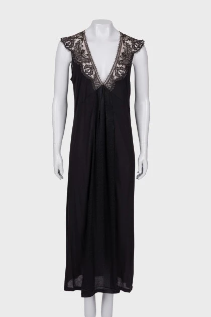 Black maxi dress with tag
