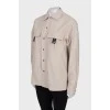 Beige shirt with tag