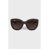 Dark brown print sunglasses