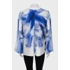 Loose fit blouse in print