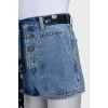 Denim shorts with buttons