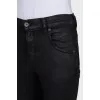 Black jeans with glossy print