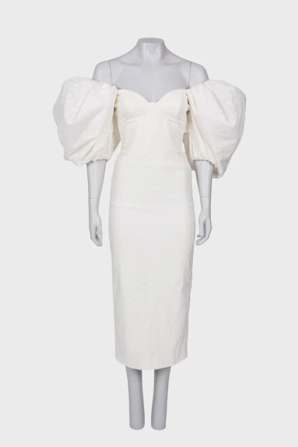 Perforated maxi dress