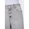 Gray loose fit jeans