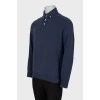 Men's blue jumper with collar