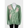 Green cardigan with tag