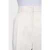 White bermuda shorts with tag