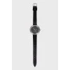 Black stainless steel watch