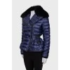 Short down jacket with fur