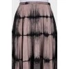 Pleated skirt in two tone print