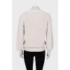 White loose fit sweater