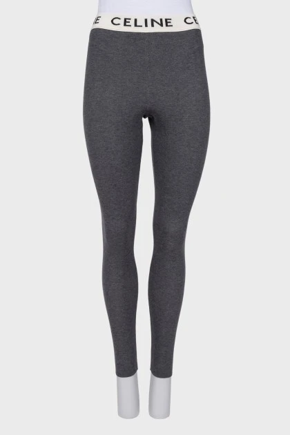 Gray leggings with tag