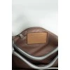 Trapezoidal leather bag