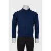 Men's blue wool jumper