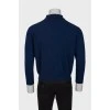 Men's blue wool jumper
