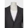 Men's wool jacket with pockets