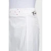 White straight skirt