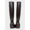 Rubber boots with brand logo