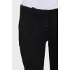 Low waist black trousers