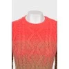 Sweater in gradient print