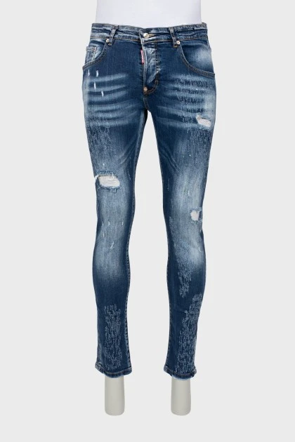 Men's distressed jeans