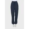 Straight-fit cashmere trousers