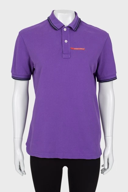 Polo T-shirt with brand logo