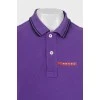 Polo T-shirt with brand logo