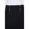 Black skirt with silver hardware