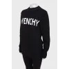 Long sweater with brand logo