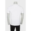 Men's white T-shirt with brand logo