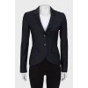 Navy blue fitted jacket