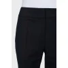 Navy blue tapered trousers