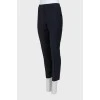 Navy blue tapered trousers