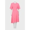 Pink dress with side draping